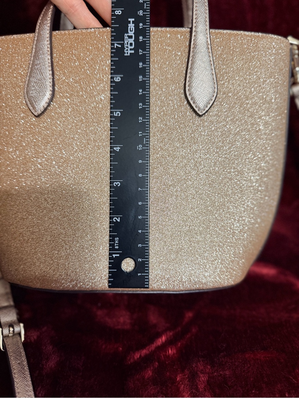 Kate Spade New York Gold Glimmer Satchel Crossbody NWOT - Picture 9 of 9
